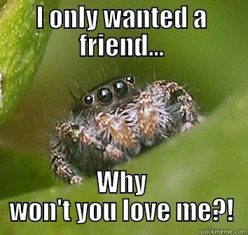 I ONLY WANTED A FRIEND... WHY WON'T YOU LOVE ME?! Misunderstood Spider