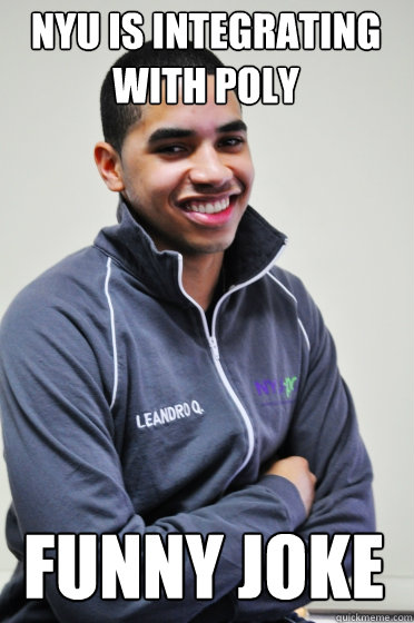 NYU Is Integrating With Poly Funny Joke  Excited Poly Kid