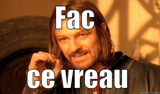 FAC  CE VREAU Boromir
