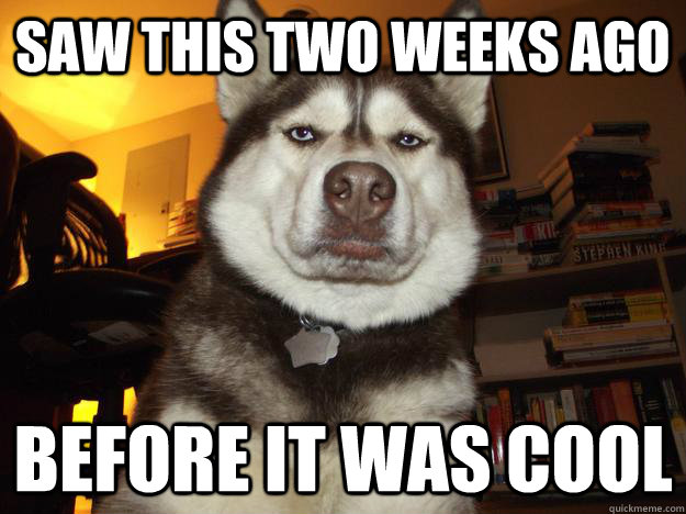 Saw this two weeks ago before it was cool  Hipster Husky