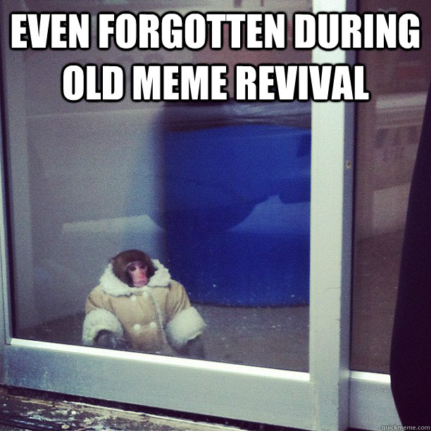 Even forgotten during old meme revival  - Even forgotten during old meme revival   Ikea Monkey