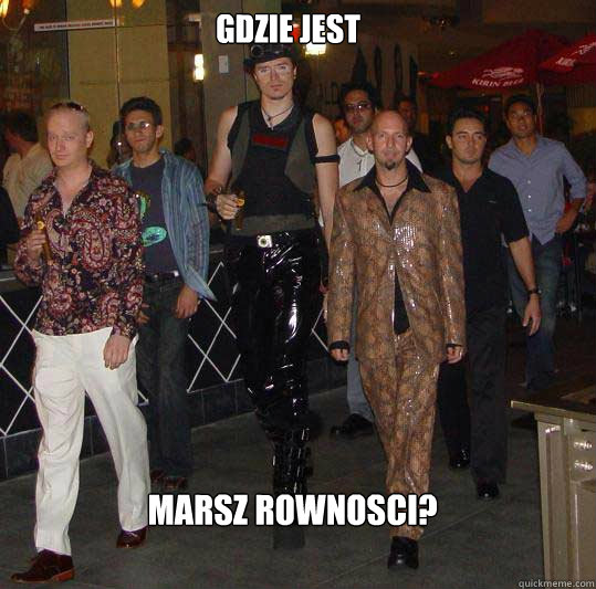 gdzie jest marsz rownosci?  Swag walk