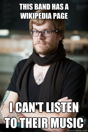 This band has a wikipedia page I can't listen to their music  Hipster Barista