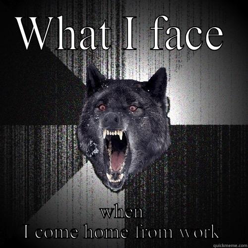 WHAT I FACE WHEN I COME HOME FROM WORK Insanity Wolf