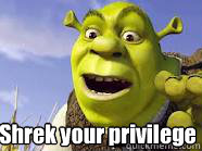 



Shrek your privilege  Shrek