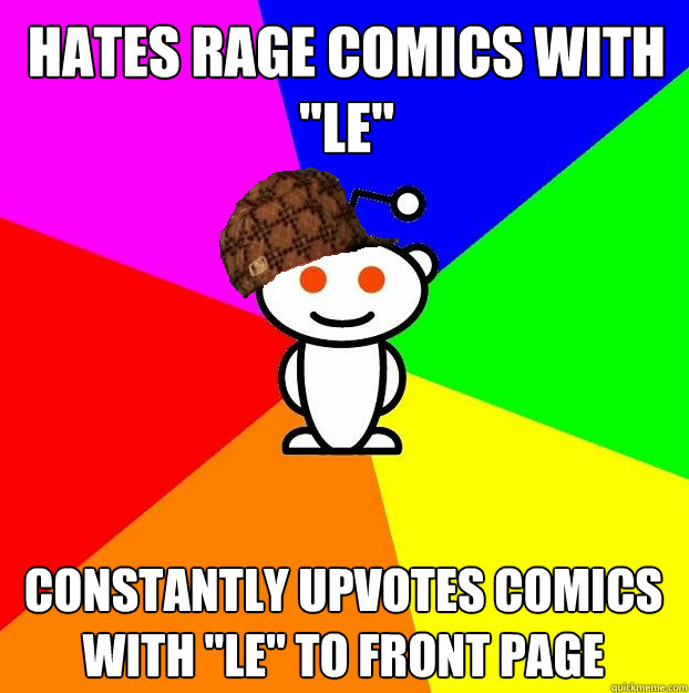 Hates rage comics with 