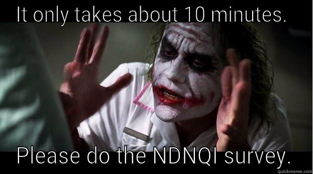 IT ONLY TAKES ABOUT 10 MINUTES.  PLEASE DO THE NDNQI SURVEY. Joker Mind Loss
