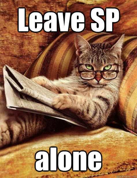 Leave SP alone - Leave SP alone  leave me alone cat