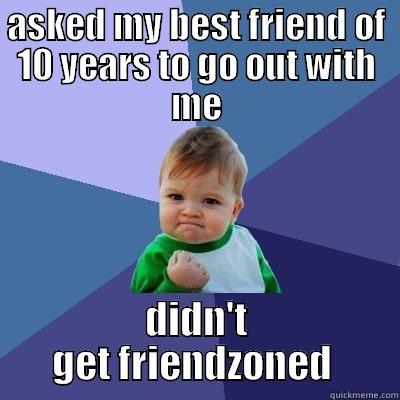 ASKED MY BEST FRIEND OF 10 YEARS TO GO OUT WITH ME DIDN'T GET FRIENDZONED  Success Kid