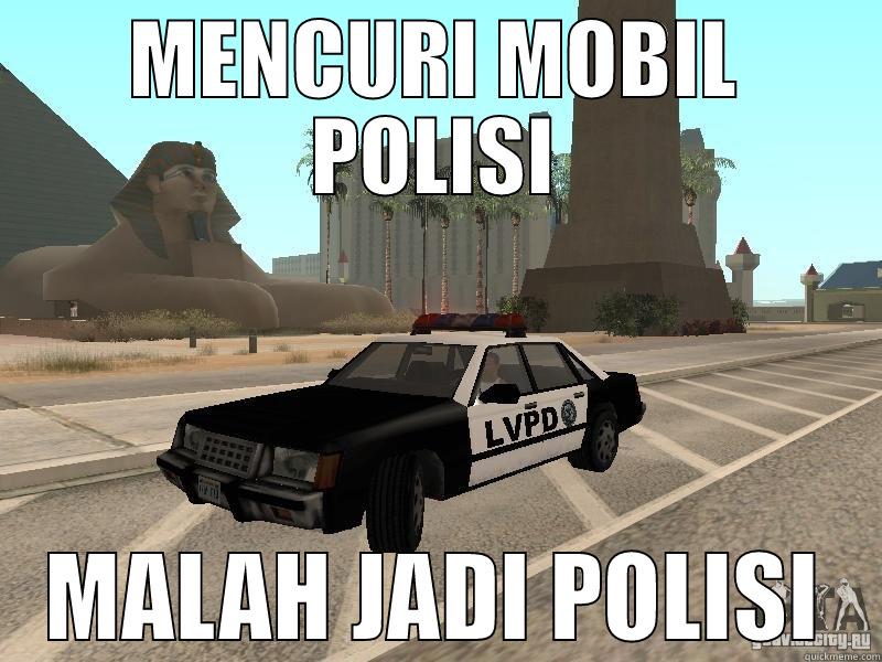 MENCURI MOBIL POLISI MALAH JADI POLISI Misc