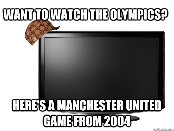 Want to watch the Olympics? Here's a Manchester United game from 2004  Scumbag TV