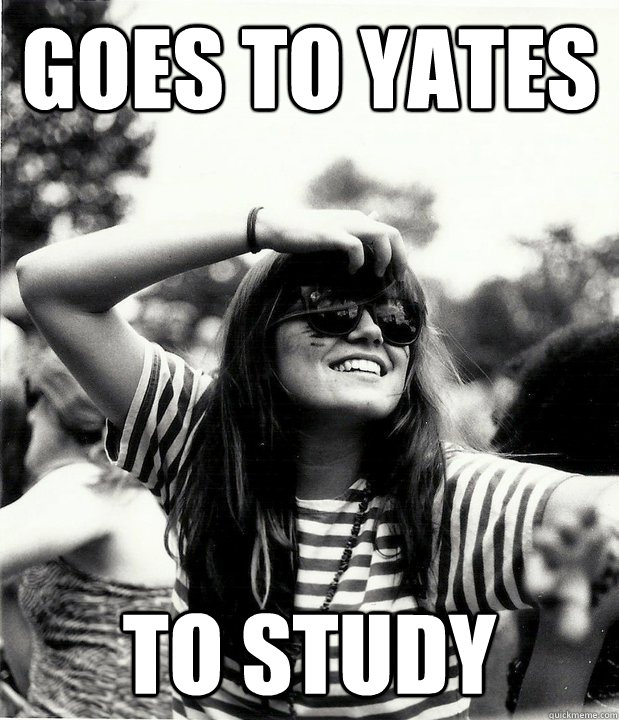 Goes to Yates TO STUDY  Georgetown Hipster