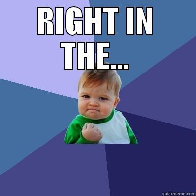RIGHT IN THE...  Success Kid
