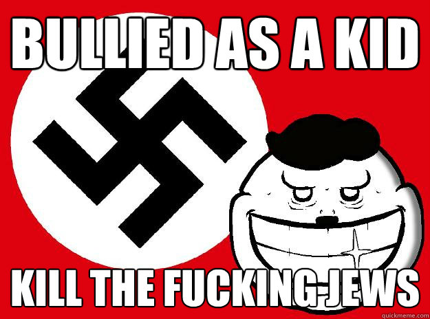 bullied as a kid kill the fucking jews  
