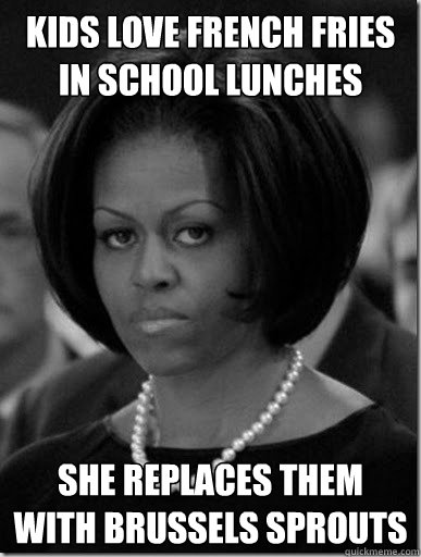 kids love french fries in school lunches she replaces them with Brussels sprouts    