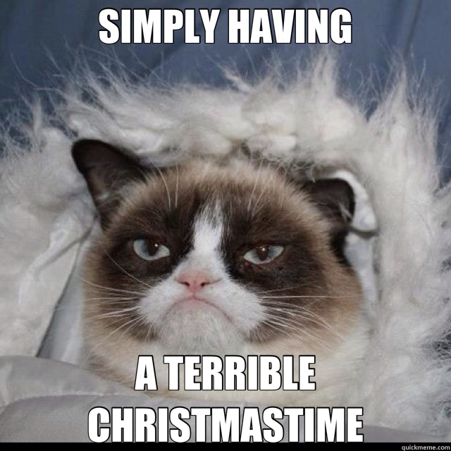  A TERRIBLE CHRISTMASTIME -  A TERRIBLE CHRISTMASTIME  Xmas grumpy cat