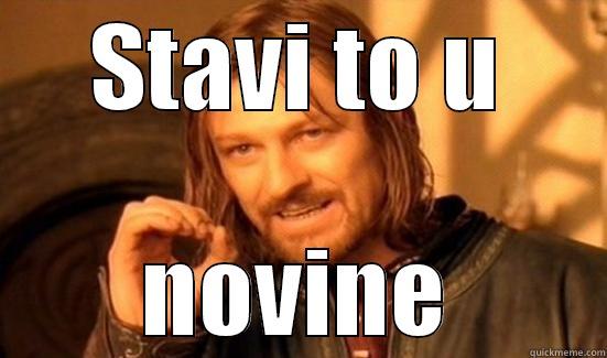 STAVI TO U NOVINE Boromir