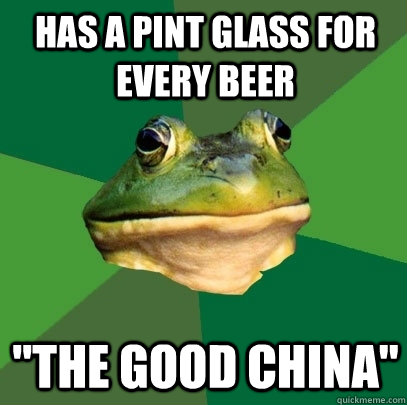 has a pint glass for every beer 