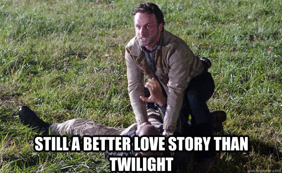 still a better love story than twilight - still a better love story than twilight  Walking Dead Gunfight