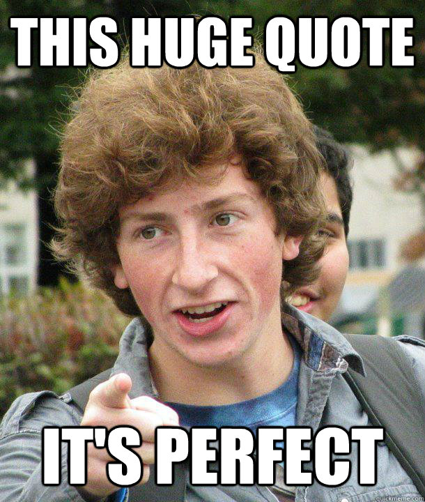 This huge quote It's perfect  the art of procrastination