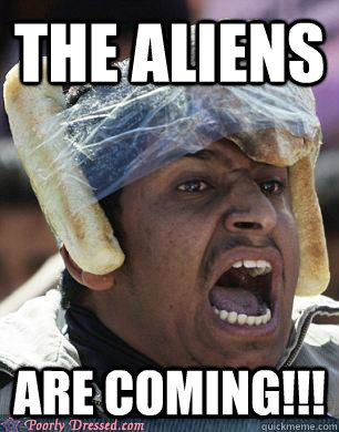 the aliens are coming!!!  Egyptian Foodie