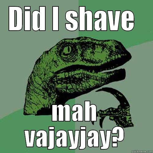 DID I SHAVE  MAH VAJAYJAY? Philosoraptor