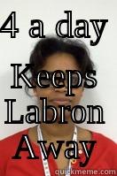 4 A DAY  KEEPS LABRON AWAY Misc