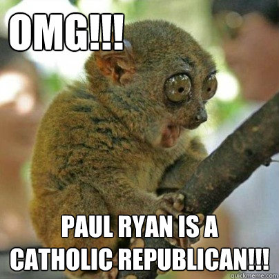 OMG!!! PAUL RYAN IS A CATHOLIC REPUBLICAN!!! - OMG!!! PAUL RYAN IS A CATHOLIC REPUBLICAN!!!  OMG Bush Baby