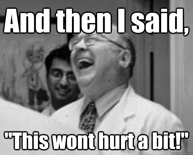 And then I said, 