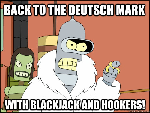 BACK TO THE DEUTSCH MARK with Blackjack and Hookers!  Blackjack Bender