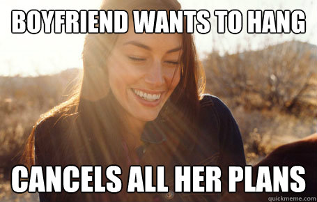 Boyfriend wants to hang cancels all her plans  Awesome Girlfriend Alice
