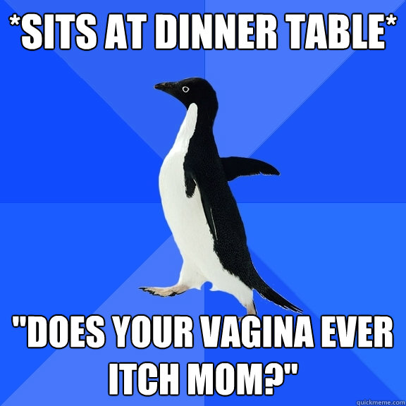 *sits at dinner table* 