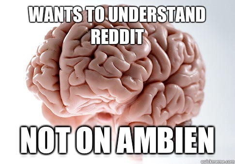 Wants to understand Reddit Not on Ambien  Scumbag Brain