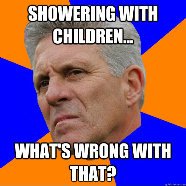 Showering with Children... What's wrong with that?  Uninformed Zook