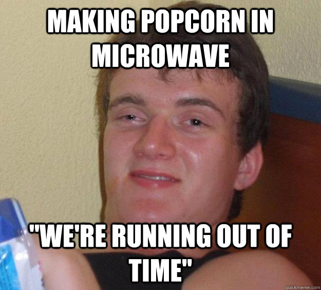 making popcorn in microwave 