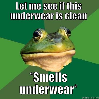LET ME SEE IF THIS UNDERWEAR IS CLEAN *SMELLS UNDERWEAR* Foul Bachelor Frog