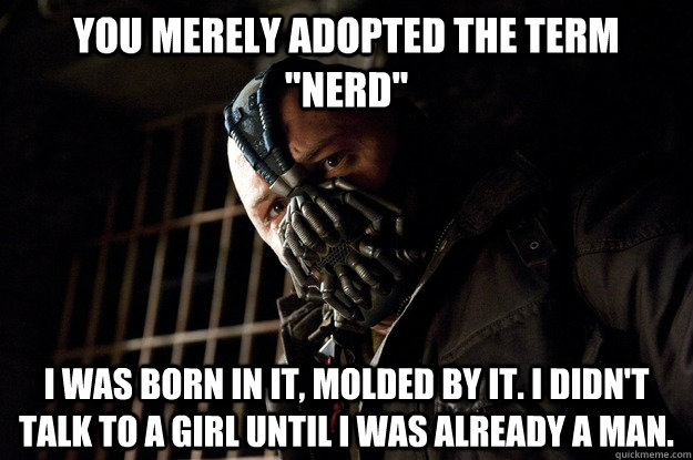 You merely adopted the term 