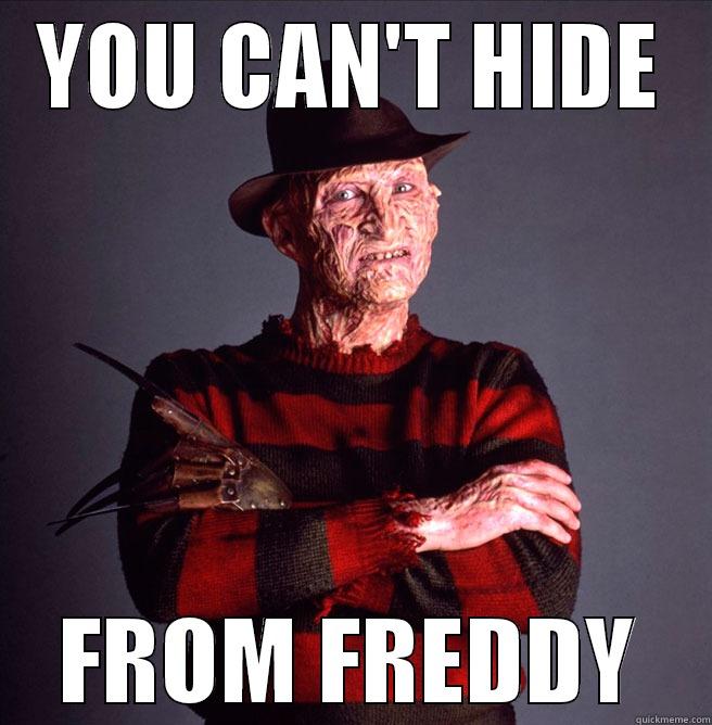 YOU CAN'T HIDE FROM FREDDY Misc