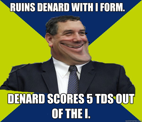 Ruins Denard with I Form.
 Denard scores 5 TDs out of the I.  