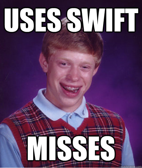 Uses Swift Misses - Uses Swift Misses  Bad Luck Brian