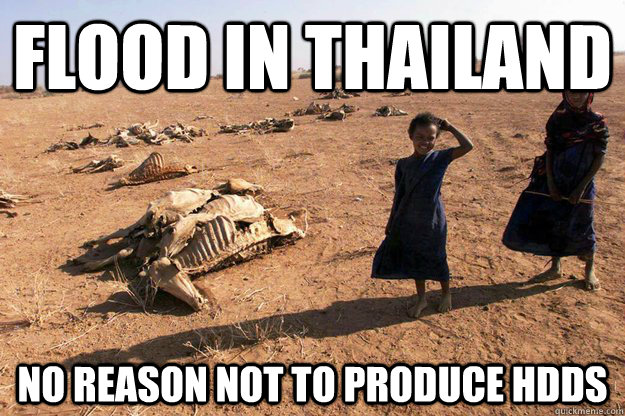 Flood in Thailand No reason not to produce HDDs  Third World Problems