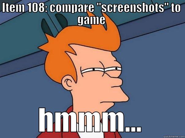 ITEM 108: COMPARE 