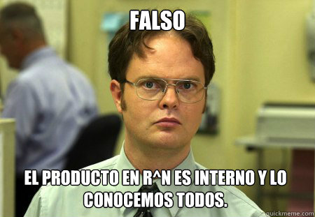 FALSO El producto en R^n es interno y lo conocemos todos.  Dwight