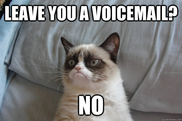 leave you a voicemail? no - leave you a voicemail? no  Misc