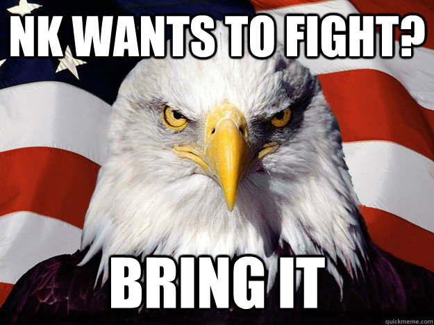 nk wants to fight? bring it  Evil American Eagle
