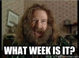  What WEEK is it?  What year is it