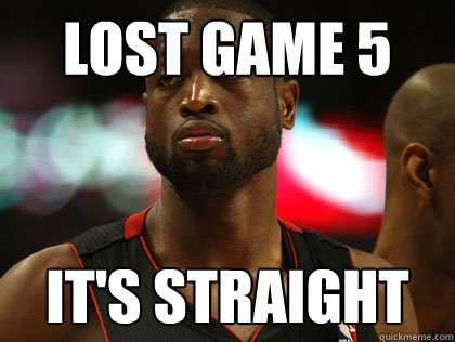 LOST GAME 5 It's straight  Nonchalant Dwayne Wade