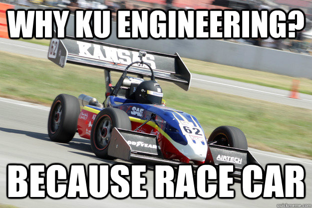 WHY Ku engineering? Because race car  Formula SAE