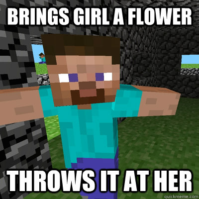 BRINGS GIRL A FLOWER THROWS IT AT HER  