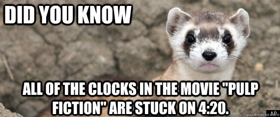 Did you know All of the clocks in the movie 